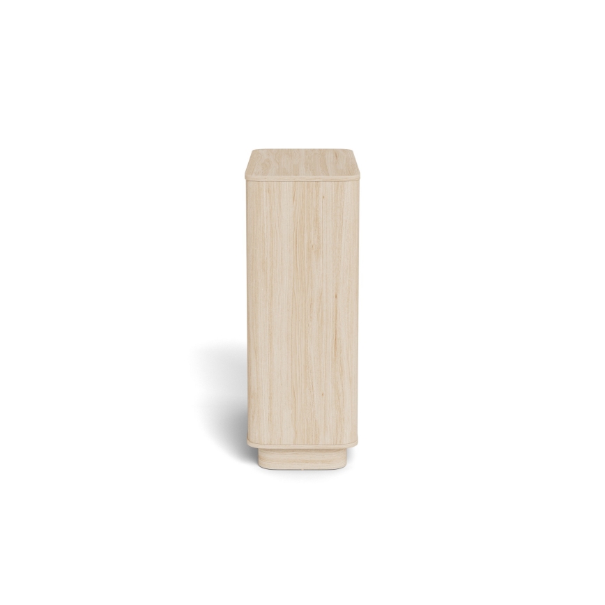 MADERA 90x107 cm Chest of Drawers – White Oak