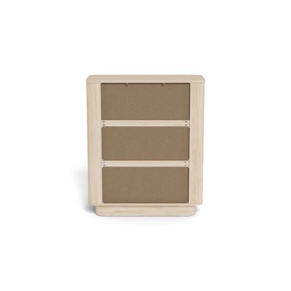 MADERA 90x107 cm Chest of Drawers – White Oak