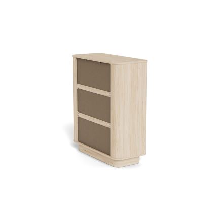 MADERA 90x107 cm Chest of Drawers – White Oak