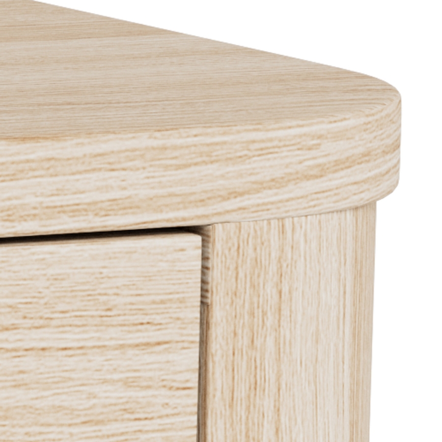 MADERA Bedside Table 46x30 cm, White Oak