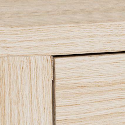 MADERA Bedside Table 46x30 cm, White Oak