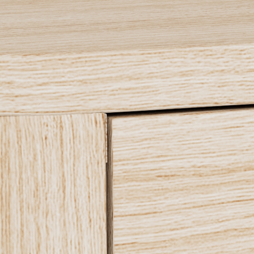 MADERA Bedside Table 46x30 cm, White Oak