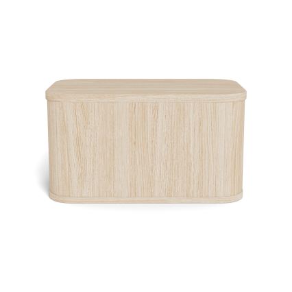 MADERA Bedside Table 46x30 cm, White Oak