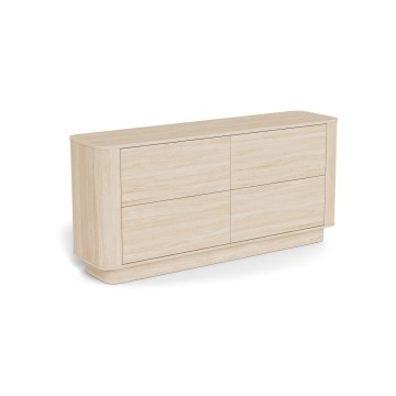 MADERA Chest of Drawers 160x75 cm White Oak