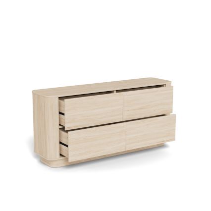 MADERA Chest of Drawers 160x75 cm White Oak