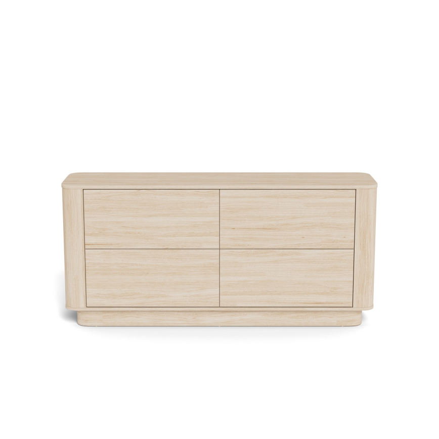 MADERA Chest of Drawers 160x75 cm White Oak