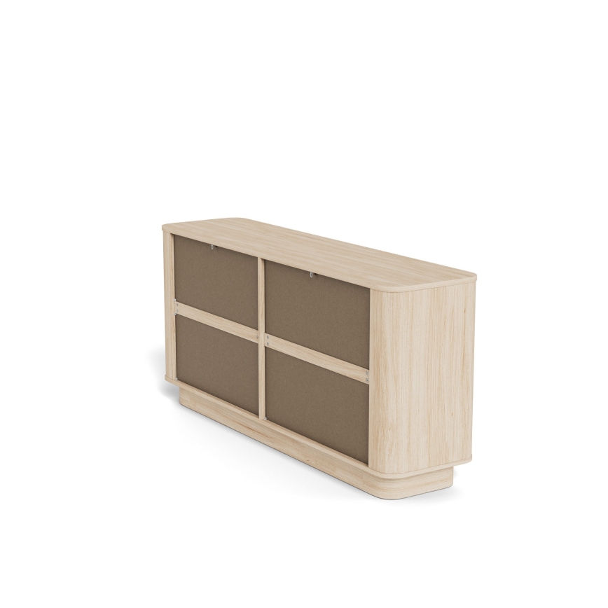 MADERA Chest of Drawers 160x75 cm White Oak