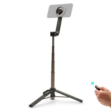 Magnetic foldable selfie stick 2in1 with a stand + remote control
