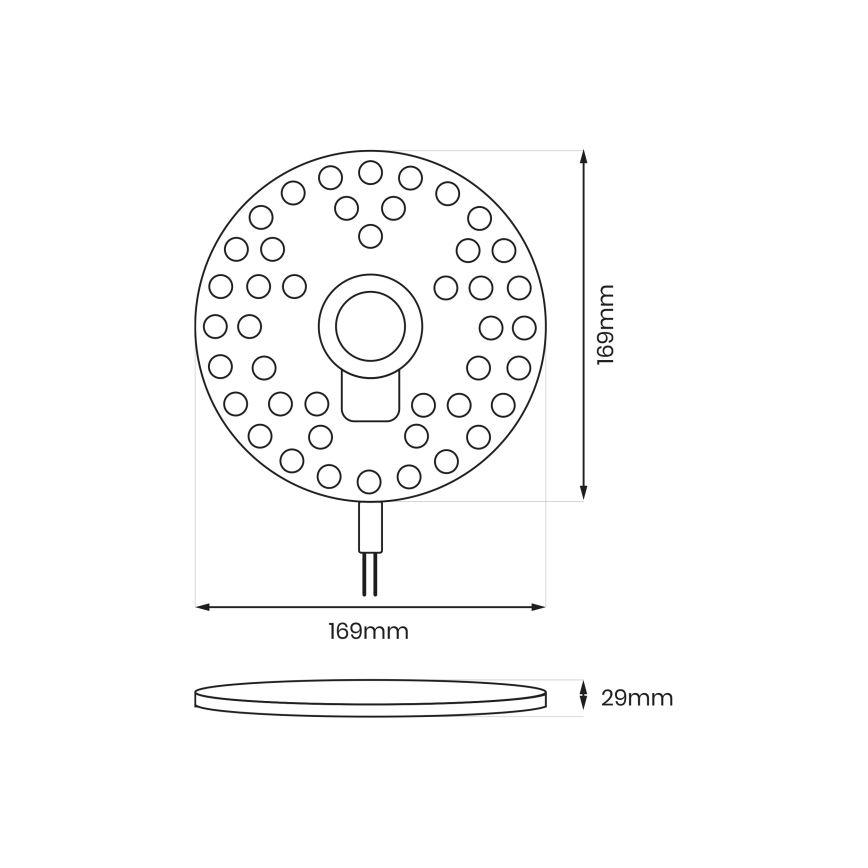 Magnetic LED module LED/18W/230V 2700-6500K Ø 17 cm - Brilagi