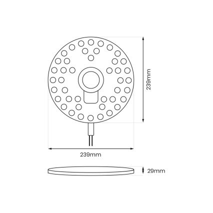 Magnetic LED module LED/36W/230V 2700-6500K Ø 24 cm - Brilagi