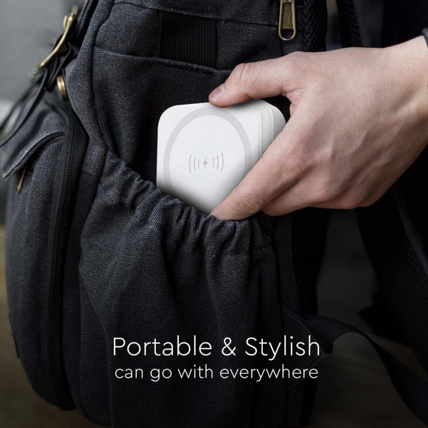 Magnetic Power Bank with wireless charging Power Delivery 10 000mAh/20W/3,7V white