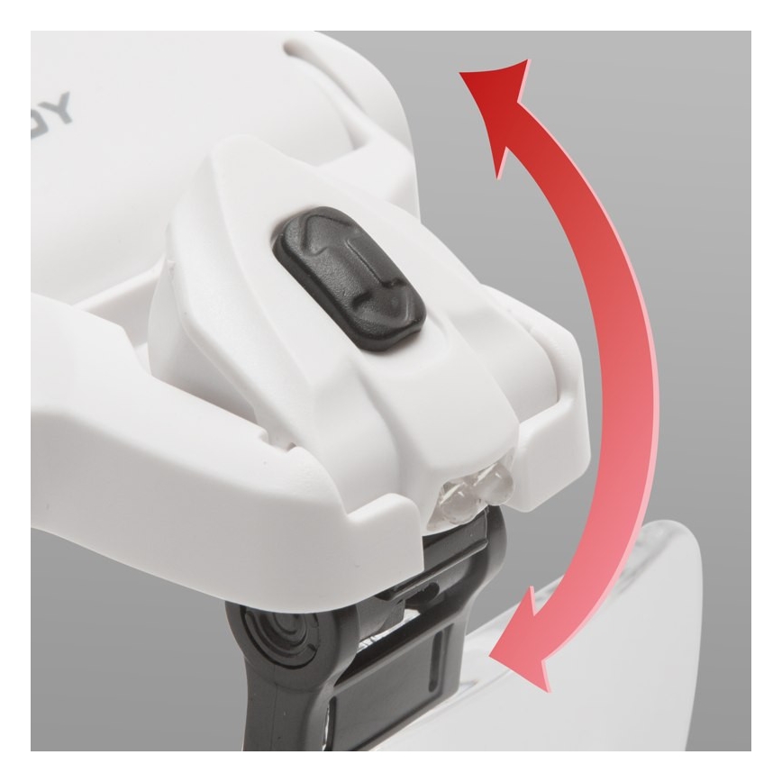 Magnifier for the forehead with LED lighting 3xAAA + set of lenses