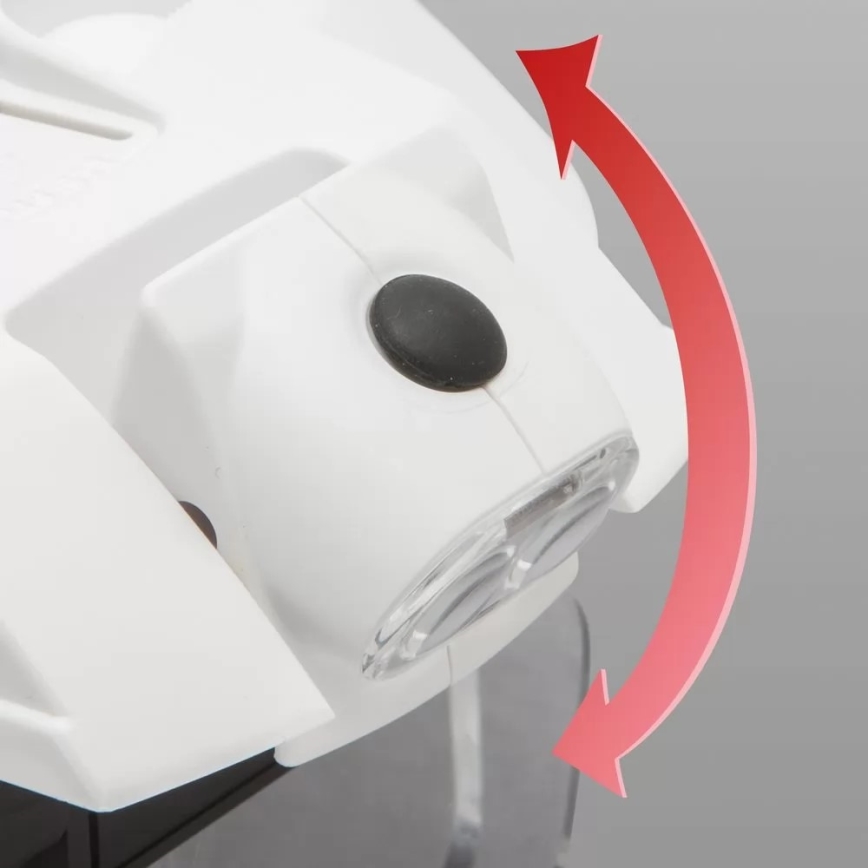 Magnifier for the forehead with LED lighting 3xAAA + set of lenses