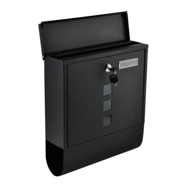 Mailbox 34x30,7 cm black