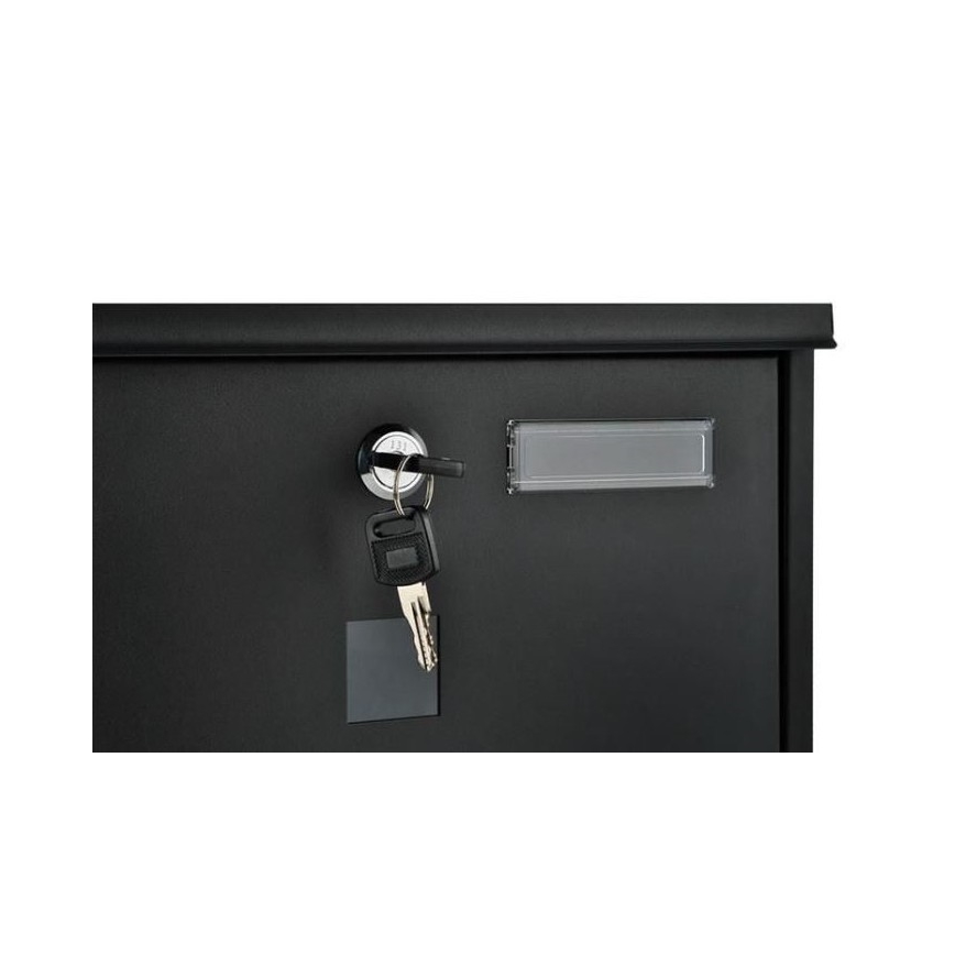 Mailbox 34x30,7 cm black