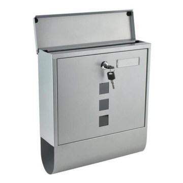 Mailbox 34x30,7 cm silver