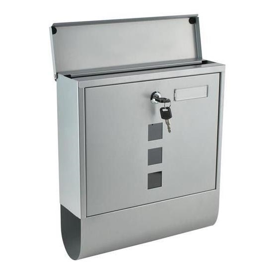 Mailbox 34x30,7 cm silver