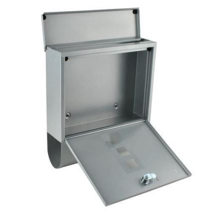Mailbox 34x30,7 cm silver