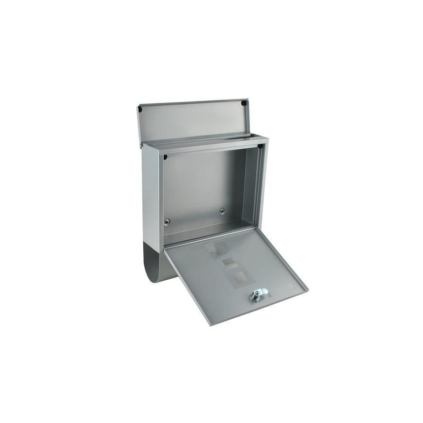 Mailbox 34x30,7 cm silver