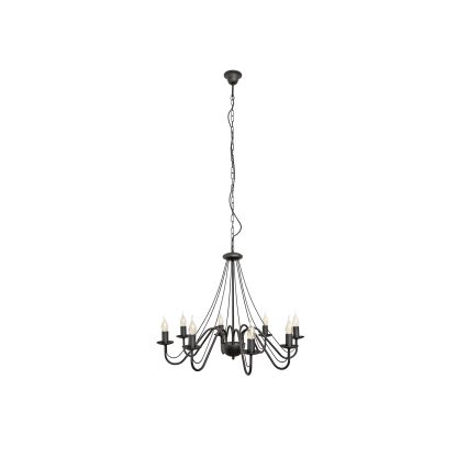 MALBO Chain Chandelier 8xE14 / 10W / 230V, Black