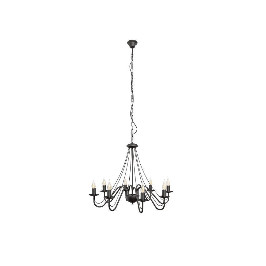MALBO Chain Chandelier 8xE14 / 10W / 230V, Black