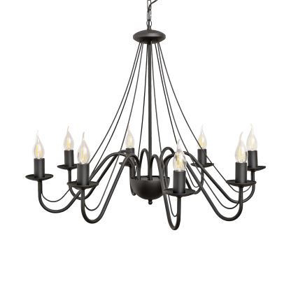 MALBO Chain Chandelier 8xE14 / 10W / 230V, Black