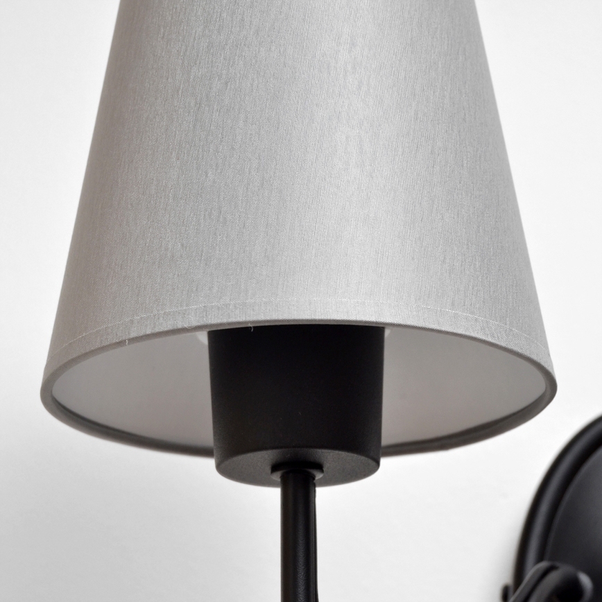 MALBO wall lamp 2x E27/15W/230V grey/black
