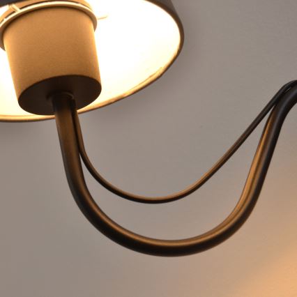 MALBO wall lamp 2x E27/15W/230V grey/black