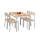 MALCOLM dining set 110x70 cm metal/Sonoma oak