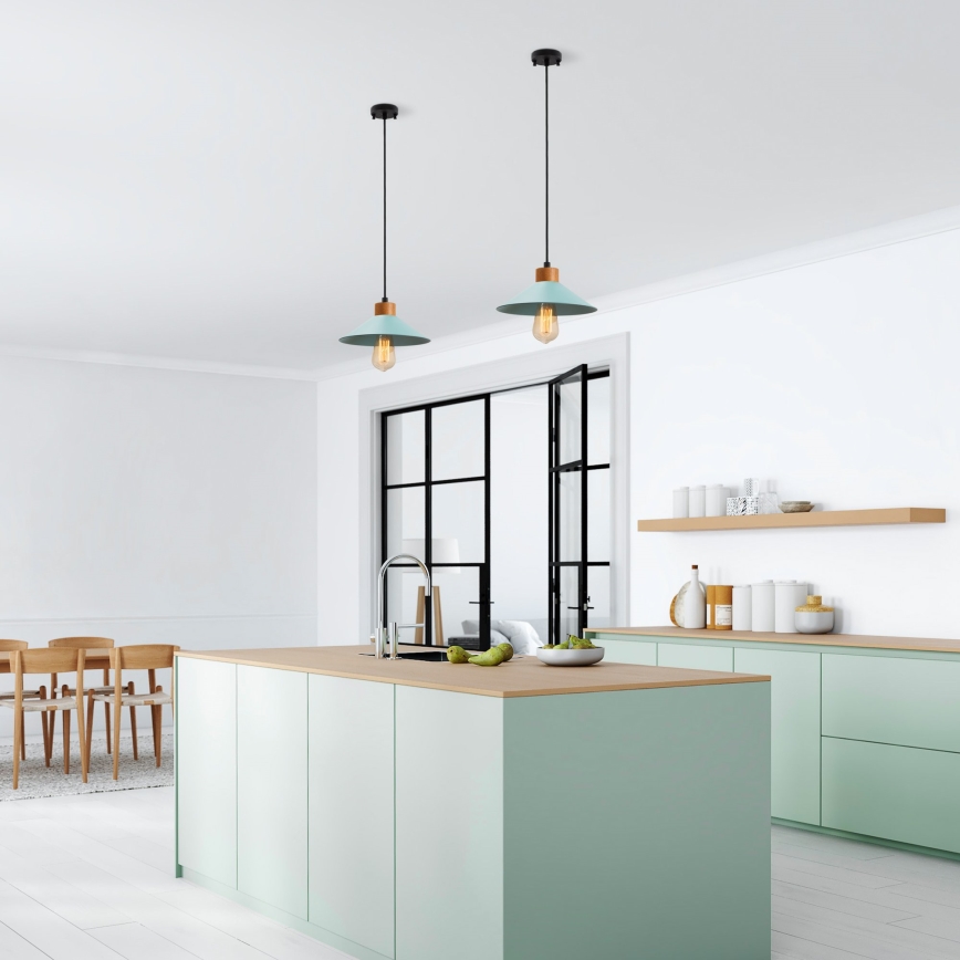 MANAVGAT Pendant Light 1xE27/40W/230V Blue/Brown