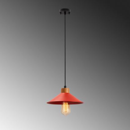 MANAVGAT Pendant Light 1xE27/40W/230V Red/Brown