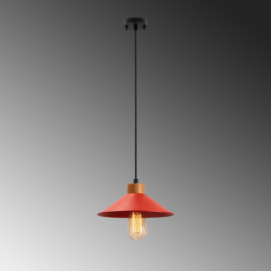 MANAVGAT Pendant Light 1xE27/40W/230V Red/Brown