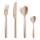 MANILLE VINTAGE 16-piece stainless steel cutlery set – copper finish