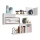 MANUNIA Wall Shelf 110x80x15 cm White