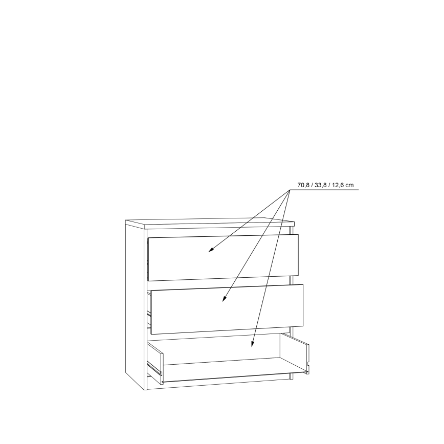MAO Chest of Drawers, Artisan Oak