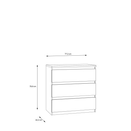 MAO Chest of Drawers in Artisan Oak