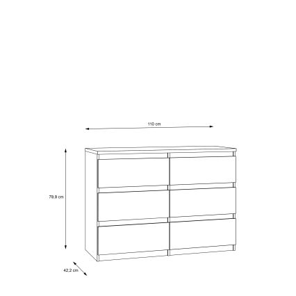 MAO chest of drawers in Artisan Oak