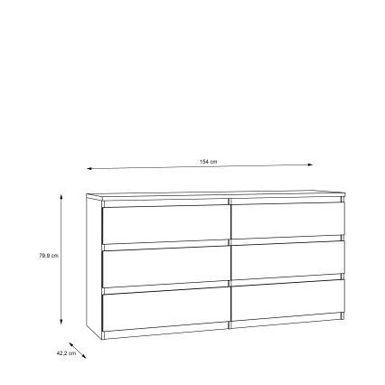 MAO Chest of Drawers in Artisan Oak