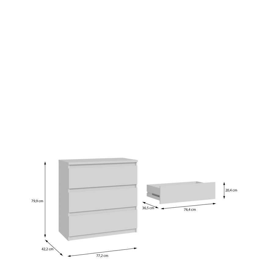 MAO White Chest of Drawers