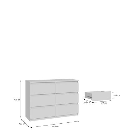 MAO White Chest of Drawers