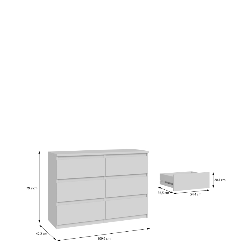 MAO White Chest of Drawers
