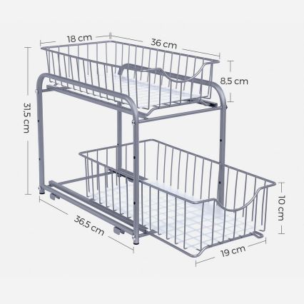 MARGE Home Storage Organizer Gray