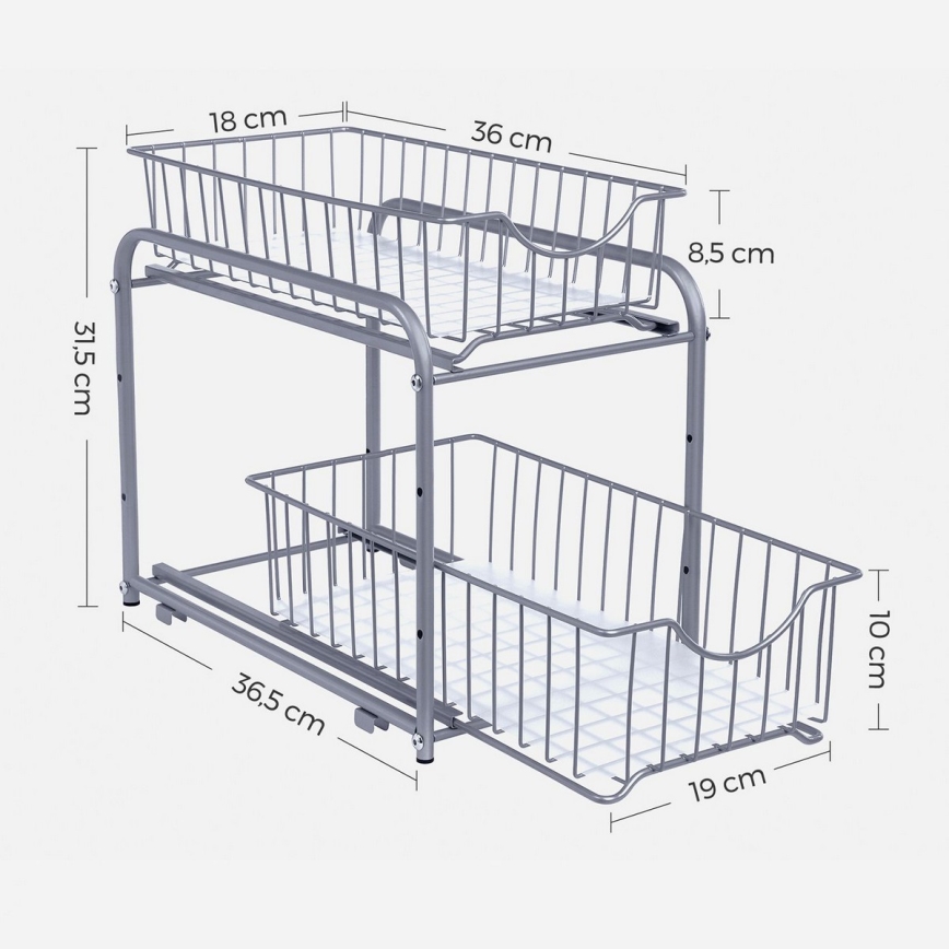 MARGE Home Storage Organizer Gray