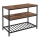 MARGE Kitchen Shelf Unit - Brown/Black