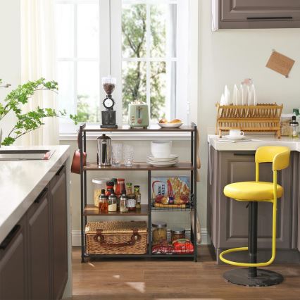 MARGE Kitchen Shelving Unit brown/black