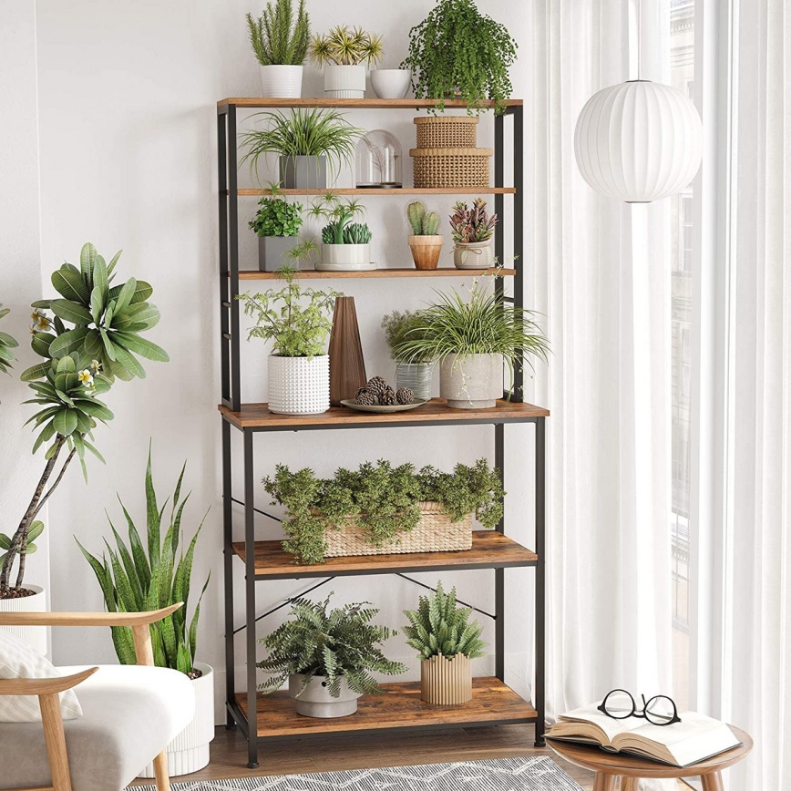 MARGE Kitchen Shelving Unit, Brown/Black