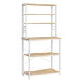 MARGE Kitchen Shelving Unit, Brown/White