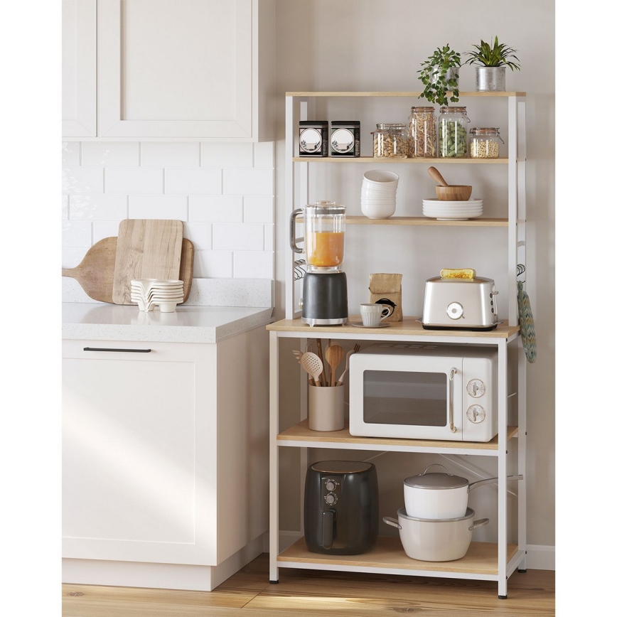 MARGE Kitchen Shelving Unit, Brown/White