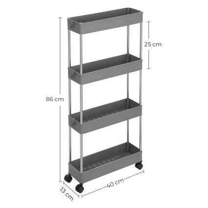 MARGE Mobile Storage Cart, Gray