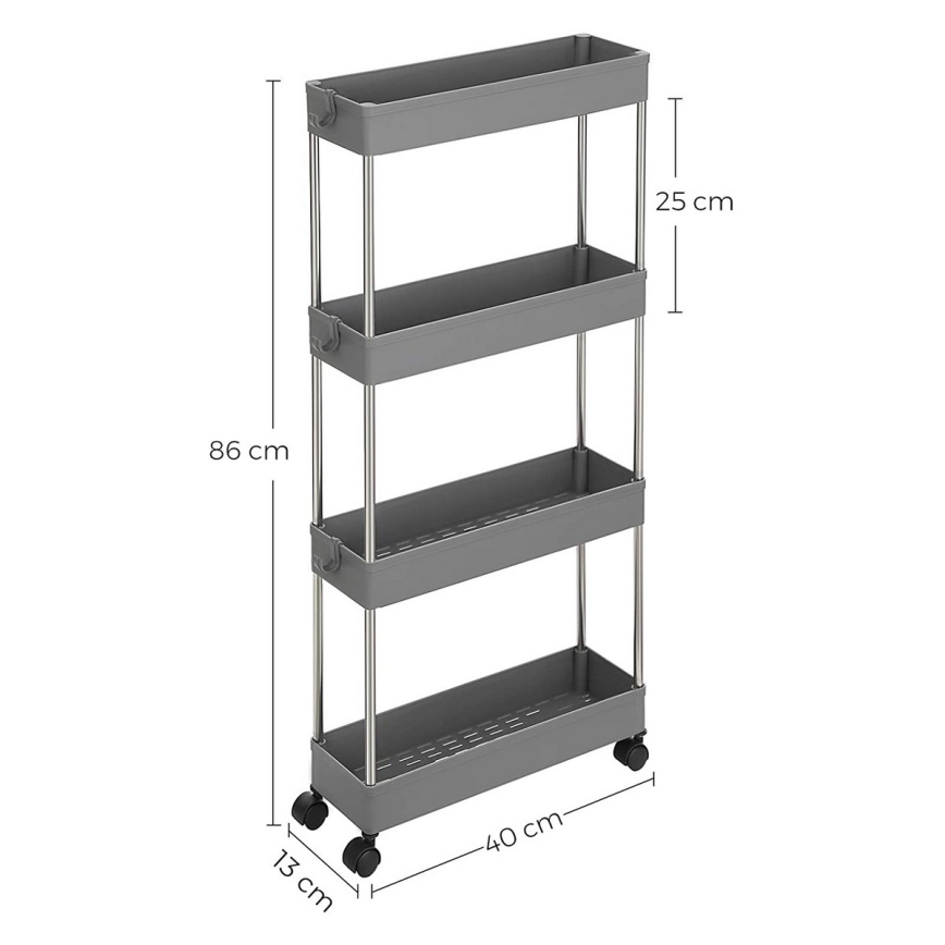 MARGE Mobile Storage Cart, Gray
